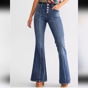 Flying Monkey Flared Blue Jeans